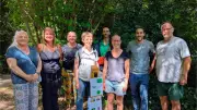 Inauguration du sentier pédagogique des Chenevières par les écoliers