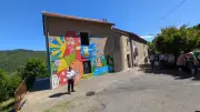 Inauguration officielle d'une fresque symbolique sur la mairie de Ventalon