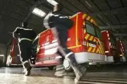 Incendie en bordure d'autoroute à Cannes La Bocca, échangeur 41 fermé
