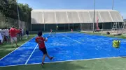 Le SOM tennis inaugure un nouveau court synthétique à Millau