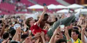 Les supporters américains fêtent leur premier succès en Coupe du monde