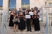 Mandataires judiciaires mobilisés à Nice pour meilleures conditions de travail