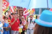 Manifestation à Toulon contre le travail le 1er mai et pour les salaires