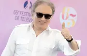 Michel Drucker reçoit la Nymphe d'Honneur à Monte-Carlo