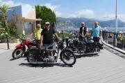 Moto Retro Classic à Saint-Jean-Cap-Ferrat : la Yamaha de Christian Estrosi exposée