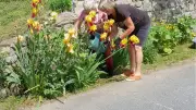 Nettoyage de printemps au hameau Limbertès à Saint-Alban-sur-Limagnole