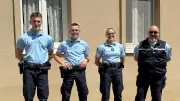 Nouveaux gendarmes à Trèves : Matteo, Julian, Blandine et le commandant Lohmüller