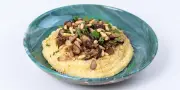 Polenta aux shiitakes : la recette d'Anne-Sophie Novel