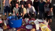 Premier repas des voisins à Manthes : convivialité et partage