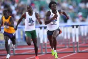 Record du 110 m haies battu par le jeune Américain Jakobe Tharp