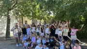 Remise de cadeaux aux CM2 de Restinclières avant le collège