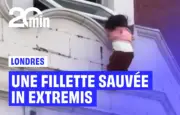 Sauvetage héroïque d'une fillette suspendue dans le vide à Londres