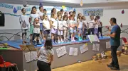 Spectacle poétique sur l'eau à l'école Paul-Éluard de Saint-Alban-sur-Limagnole