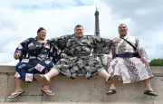 Sumo à Paris : eau, toilettes et sel, les coulisses insolites du tournoi