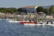 Test concluant pour la course de pirogues V6 à La Seyne