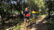 Tournoi insolite de discgolf au parc Reconnectland à Puéchabon