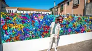 Une fresque signée Noé à l'école Ferdinand-Buisson à Sérignan