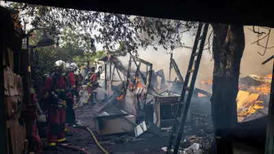 Bidonville de Stains démantelé après un incendie, 1 200 personnes évacuées