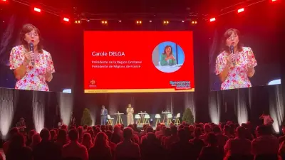 Carole Delga réunit les acteurs économiques à l'Arena de Montpellier