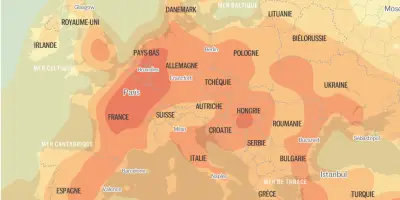 Carte interactive : visualisez l'évolution des températures en Europe