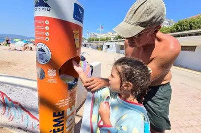 Cinq bornes de crème solaire gratuite installées sur les plages de Fréjus et Saint-Raphaël