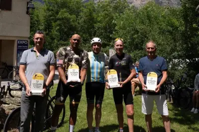 Col de la Cayolle inauguré comme col connecté avec Brochard et Raquil