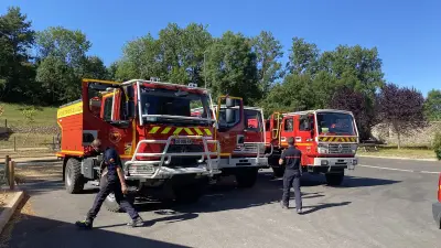 Feu maîtrisé à Brenoux : la Lozère en risque incendie sévère
