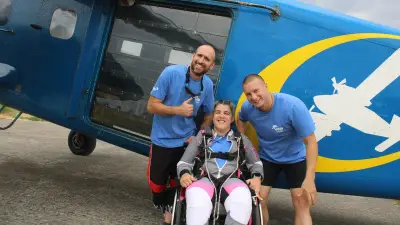Handifly : des athlètes handicapés défient le vide au championnat de France