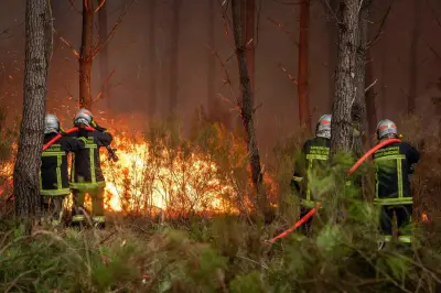 Incendie en Gironde : retour de la chaleur et du vent, feu stabilisé mais non fixé