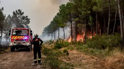 Incendies en Gironde et Landes : les pompiers d'Occitanie en renfort