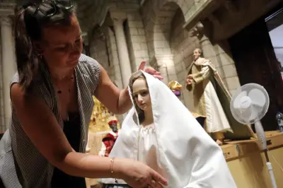 Les santons de la cathédrale de Monaco restaurés après 130 ans