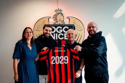 Limova.AI, nouvelle pépite niçoise, sponsor maillot de l'OGC Nice