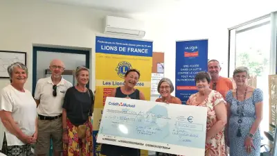 Lions Club Lunel remet 3000 € à la Ligue contre le cancer