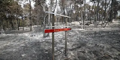 Macron à Fontainebleau après incendie : 400 hectares détruits