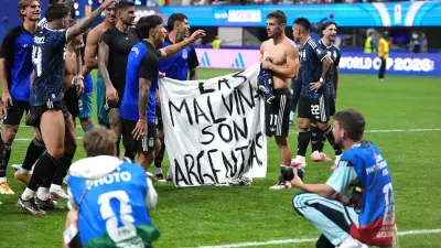 Malouines : banderole argentine après la victoire, la Fifa pourrait sanctionner