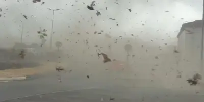Mini-tornade à Saint-Étienne : images impressionnantes dans la Loire