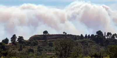Premières images de l'incendie dans l'Aude