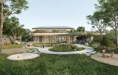 Rennes : une crèche en paille pour résister aux canicules