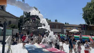 Ventre glisse et mousse party pour les enfants à Marsillargues