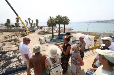Visite du chantier de thalassothermie à Cannes : les habitants découvrent le futur réseau énergétique