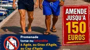 Agde : campagne choc contre les balades torse nu et la chicha