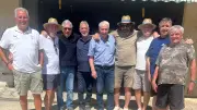 Anciens du Nîmes Olympique et chasseurs réunis à Langlade