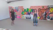 Au Bosc, une fresque géante réalisée par les élèves et l'artiste Madjin