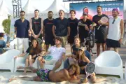 Beach-tennis caritatif : Tsonga et ses amis enflamment la plage Cousteau
