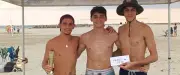 Beach-volley : Noah Burlas, Tom Colomb et Nahel Bendahmane vainqueurs à Sète