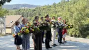 Commémoration des Justes et déportés à la stèle du camp de Rieucros à Mende