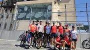 Cyclistes de Sérignan à l'assaut du pic de Nore, le 