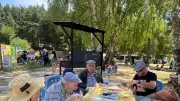Ehpad Val d'Olt : barbecue et cinéma au lac du Moulinet