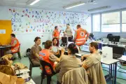 En Gironde, la base arrière des secouristes bénévoles face à l'incendie géant