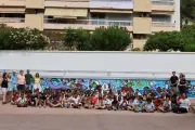 Fresque géante à Nice : les élèves d'Aimé-Césaire célèbrent la nature